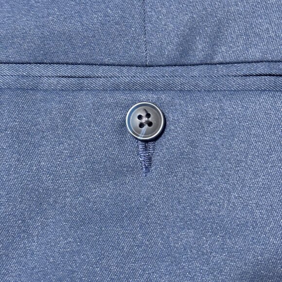 Saddlebred Traveler Comfort Flex Dress Pants 36x32 Dark Blue Straight Fit NWT - Picture 5 of 13